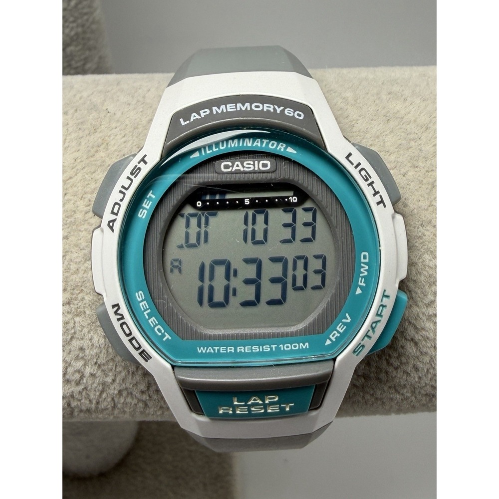 Casio LWS-1000H New Battery Ladies Digital Watch 36MM 7" Mod 3469 Pre-owned